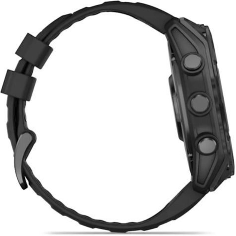 Garmin Fenix 8 Stainless Steel 51mm (Slate Grey With Black Silicone Band)