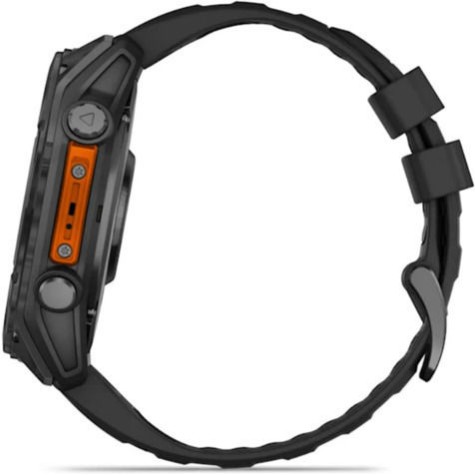 Garmin Fenix 8 Stainless Steel 51mm (Slate Grey With Black Silicone Band)