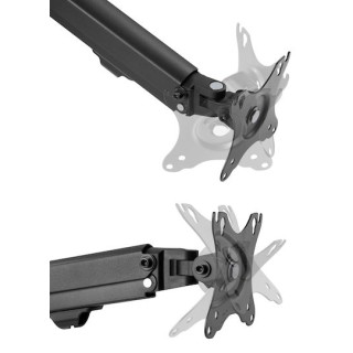 Powertech Βάση Γραφείου Οθόνης έως 27" με Βραχίονα (PT-1365)