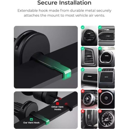 iOttie Itap 3 Βάση Κινητού Αυτοκινήτου με Μαγνήτη για Αεραγωγό Μαύρη (ITMNCG108)