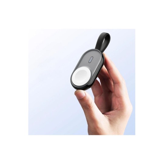 Veger W0102 1200mAh 2.5W Mini Portable Wireless Magnetic Wearable Charger Apple Watch Black