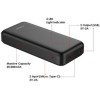 Veger A20 (VP2015) Power Bank 20000mAh με 2 Θύρες USB-A Μαύρο