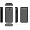 Veger L30 Power Bank 30000mAh 20W με 3 Θύρες USB-A και Θύρα USB-C Μαύρο