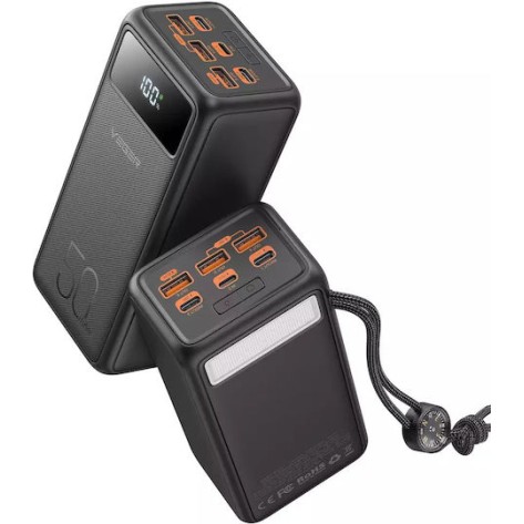 Veger VP5001 Tank Lite Power Bank 50000mAh 22.5W with 3 USB-A Ports and USB-C Port Power Delivery Black