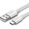 Ugreen Braided USB 2.0 Cable USB-C male - USB-A Λευκό 2m (60133)