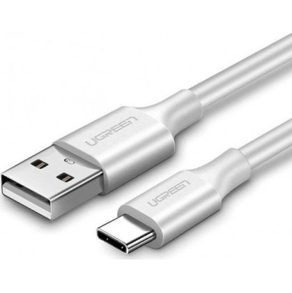 Ugreen Braided USB 2.0 Cable USB-C male - USB-A Λευκό 2m (60133)