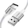 Ugreen Braided USB 2.0 Cable USB-C male - USB-A Λευκό 2m (60133)