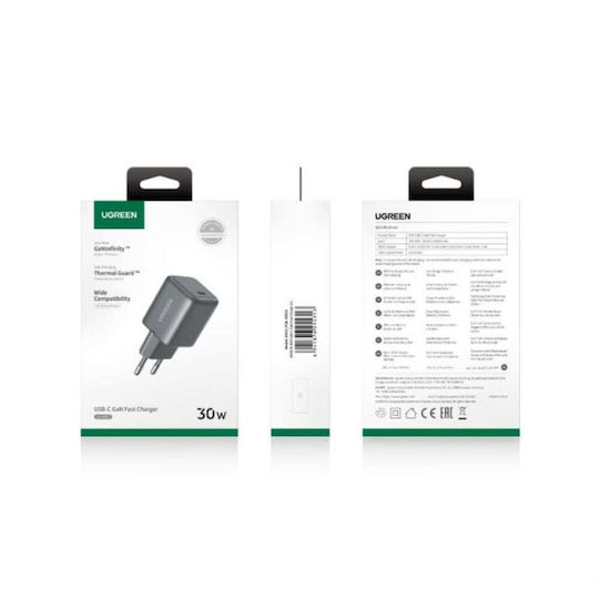 Ugreen X513 Φορτιστής USB-C GaN 30W Black 65007