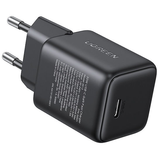 Ugreen X513 Φορτιστής USB-C GaN 30W Black 65007