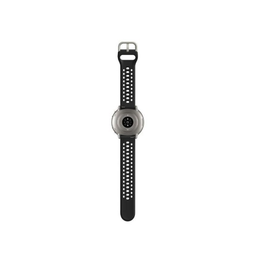 Amazfit Active 2 Stainless Steel 44mm Smartwatch με Παλμογράφο W2437GL7N (Black Leather)