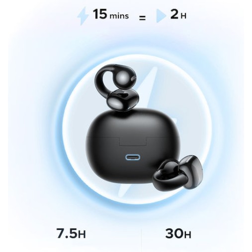 Ugreen HiTune S3 Open Ear Bluetooth Handsfree Ακουστικά Μαύρα (45785)