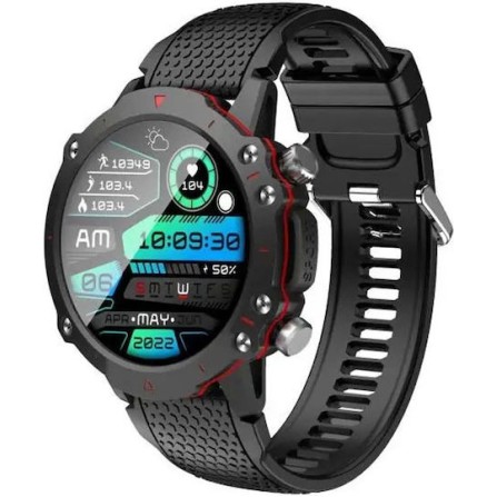 iXchange SW-07 Smartwatch με Παλμογράφο (Μαύρο)