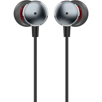 Recci REP-L37 In-ear Handsfree Ακουστικά με Βύσμα 3.5mm Ασημί