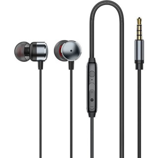 Recci REP-L37 In-ear Handsfree Ακουστικά με Βύσμα 3.5mm Ασημί