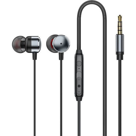 Recci REP-L37 In-ear Handsfree Ακουστικά με Βύσμα 3.5mm Ασημί