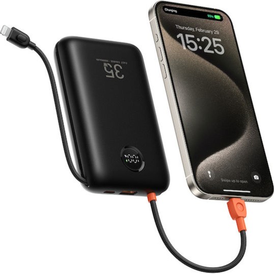 Veger W2068 Power Bank 20000mAh 35W με Θύρα USB-A και Θύρα USB-C Μαύρο