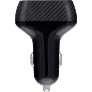 Veger Φορτιστής Αυτοκινήτου QWE 37W 2.4A Γρήγορης Φόρτισης με Θύρες: 3xUSB Μαύρος