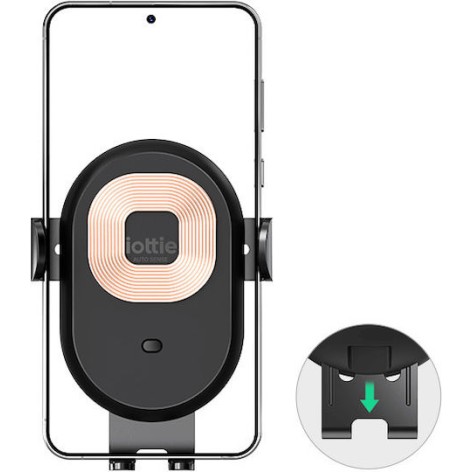 iOttie Auto Sense 2 Βάση Κινητού Αυτοκινήτου με Ρυθμιζόμενα Άγκιστρα και Ασύρματη Φόρτιση Μαύρη