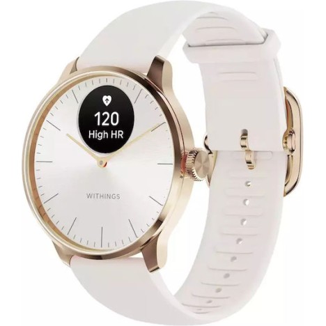 Withings ScanWatch Light Stainless Steel 37mm Αδιάβροχο με Παλμογράφο (Sand)