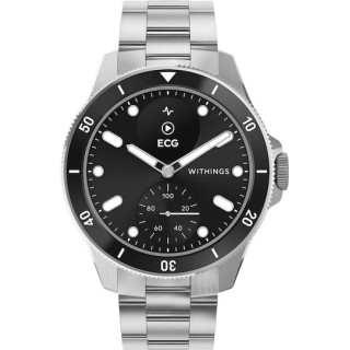 Withings Scanwatch Nova Stainless Steel 42mm Αδιάβροχο με Παλμογράφο (Black)