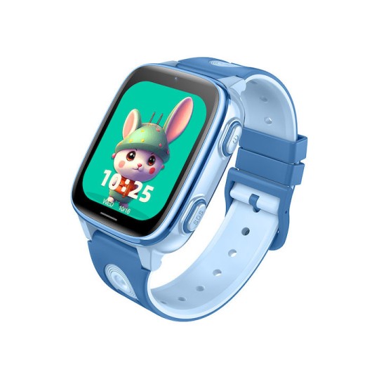 INTIME GPS Smartwatch για παιδιά 1.83'' κάμερα 4G IPX5 Μπλε (IT-072)