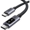 Ugreen LED USB 2.0 Cable USB-C male - USB-C 100W Black 1m (35501)