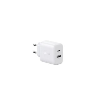 Ugreen Charger Without Cable with USB-A Port and USB-C Port 20W Quick Charge 4.0 Whites (X227)