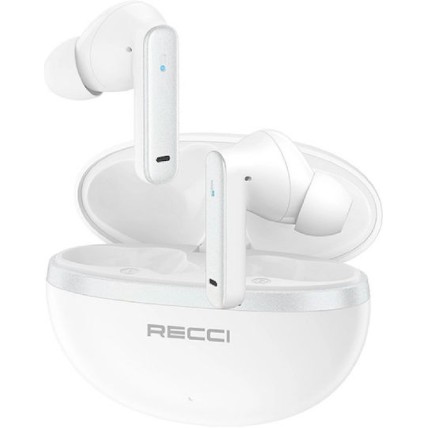 RECCI REP-W88 - TWS-ANC Ασύρματα Ακουστικά Bluetooth Λευκά