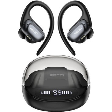 RECCI REP-W71 Starry Sky Wireless Earhook Μαύρα