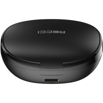 Recci REP-W66 Dynamic Wireless Earbuds Ασύρματα Ακουστικά Bluetooth Μαύρο