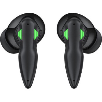 Recci Helmet In-ear Bluetooth Handsfree Ακουστικά με Θήκη Φόρτισης Μαύρα