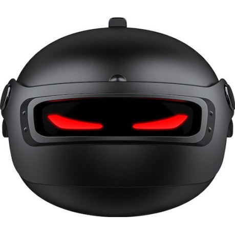 Recci Helmet In-ear Bluetooth Handsfree Ακουστικά με Θήκη Φόρτισης Μαύρα