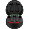Recci Helmet In-ear Bluetooth Handsfree Ακουστικά με Θήκη Φόρτισης Μαύρα