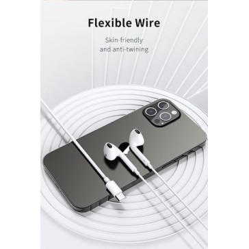 Recci Rep-l27 In-ear Handsfree Ακουστικά με Βύσμα USB-C Λευκό