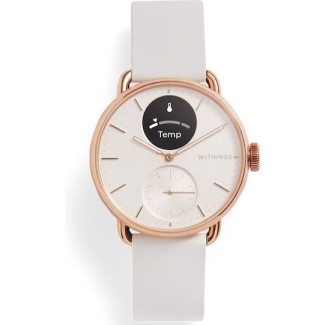 Withings ScanWatch 2 Stainless Steel 38mm Αδιάβροχο με Παλμογράφο (Sand)