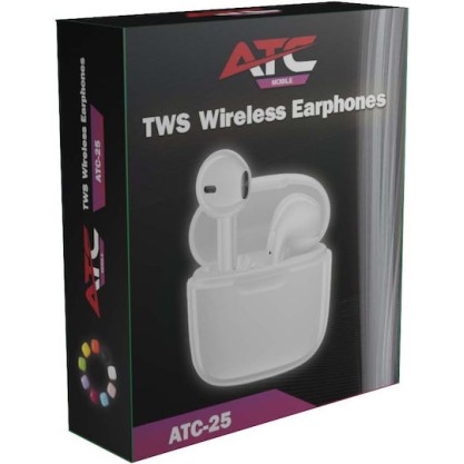 ATC-25 TWS Wireless Earphone White ATC-25 TWS Wireless Earphone White