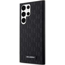 Karl Lagerfeld Mono Metal Logo Back Cover Δερματίνης / Πλαστικό Μαύρο (Galaxy S23 Ultra)