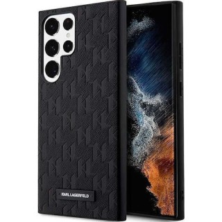 Karl Lagerfeld Mono Metal Logo Back Cover Δερματίνης / Πλαστικό Μαύρο (Galaxy S23 Ultra)