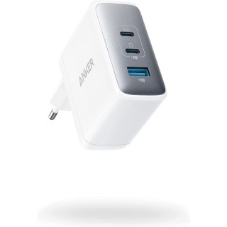 Anker 736 Nano II Charger Without Cable GaN with USB-A Port and 2 USB-C Ports 100W White