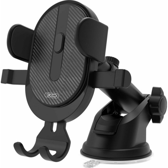 XO C60 Car Mobile Mount 6" with Adjustable Hooks Black