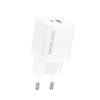 Recci RC83E Φορτιστής Χωρίς Καλώδιο GaN USB-A και USB-C 35W Λευκός