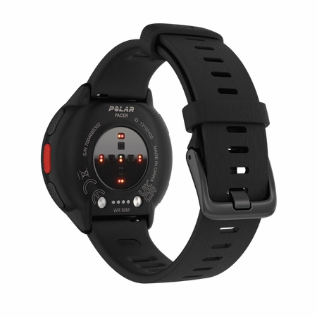 Polar Pacer 45mm Smartwatch with Heart Rate Monitor (Night Black)