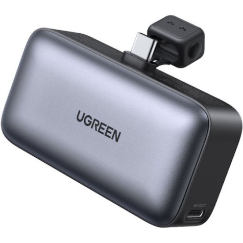 UGREEN Power Bank 5000mAh PD 20W PB503 35338 1 Θέσης Γκρί