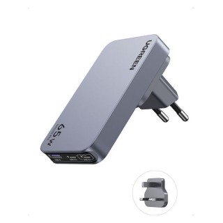 UGREEN Φορτιστής Σπιτιού GaN PD 65W X753 25356 3 Θέσεων Γκρί UGREEN Φορτιστής Σπιτιού GaN PD 65W X753 25356 3 Θέσεων Γκρί