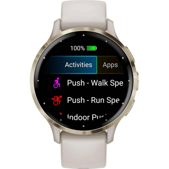Garmin Venu 3S Stainless Steel 41mm Waterproof Smartwatch Gold/Ivory