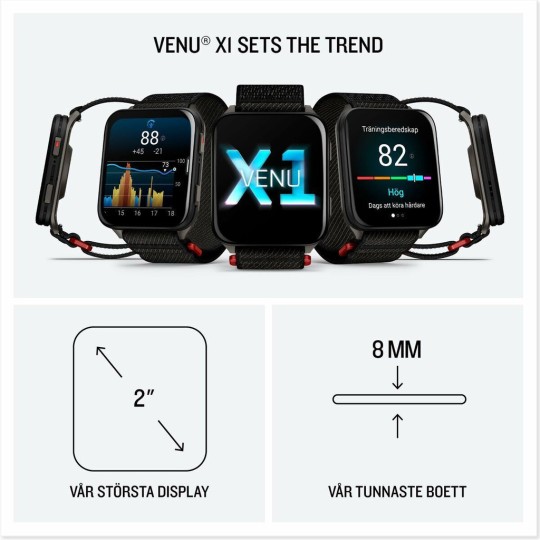 Garmin Venu X1 Titanium 46mm Waterproof Smartwatch Black/Titanium