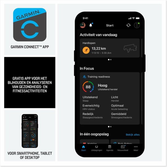 Garmin Venu X1 Titanium 46mm Waterproof Smartwatch Black/Titanium
