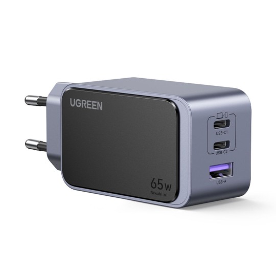 UGREEN Φορτιστής Σπιτιού GaN PD 65W X553 35042 3 Θέσεων Γκρί