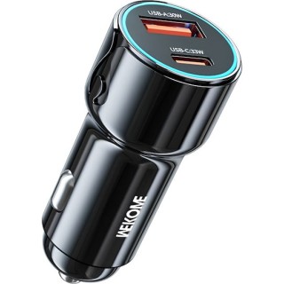 WK WP-C49 Φορτιστής Αυτοκινήτου 63W 2 Θέσεων Μαύρο