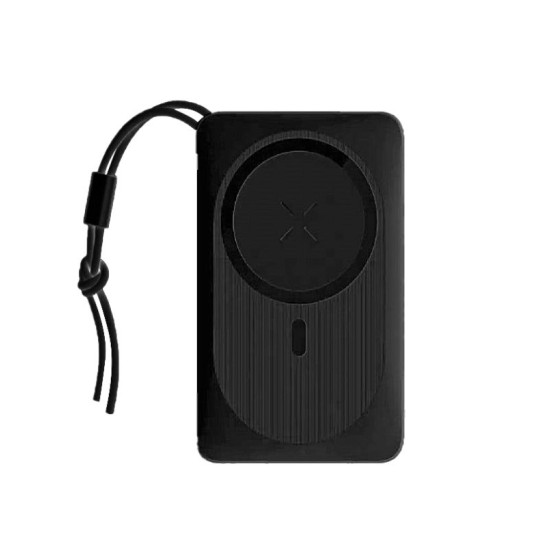 Veger W1151 MagOn Magnetic Wireless Power Bank 10000mAh 15W με Θύρα USB-A και Θύρα USB-C Black